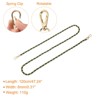 Unique Bargains Leather Iron Flat with Buckles Shoulder Bags Handbag Chain - 2 of 4