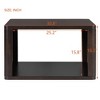 NicBex 30.8" Square Coffee Table with Storage,2-Tier End Table with Open Shelves,Side Table with Sturdy Frame,Center Table for Living Room - 3 of 4