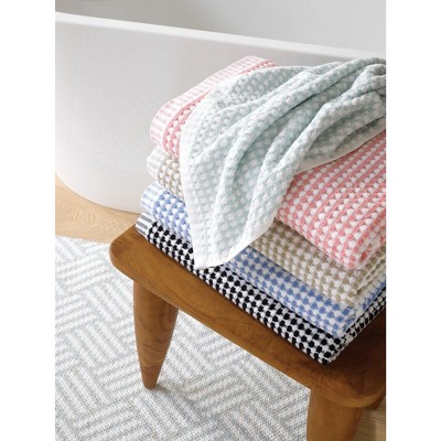 Indoor/Outdoor Woven Blue Stripe Synthetic Rug, 3'x5'