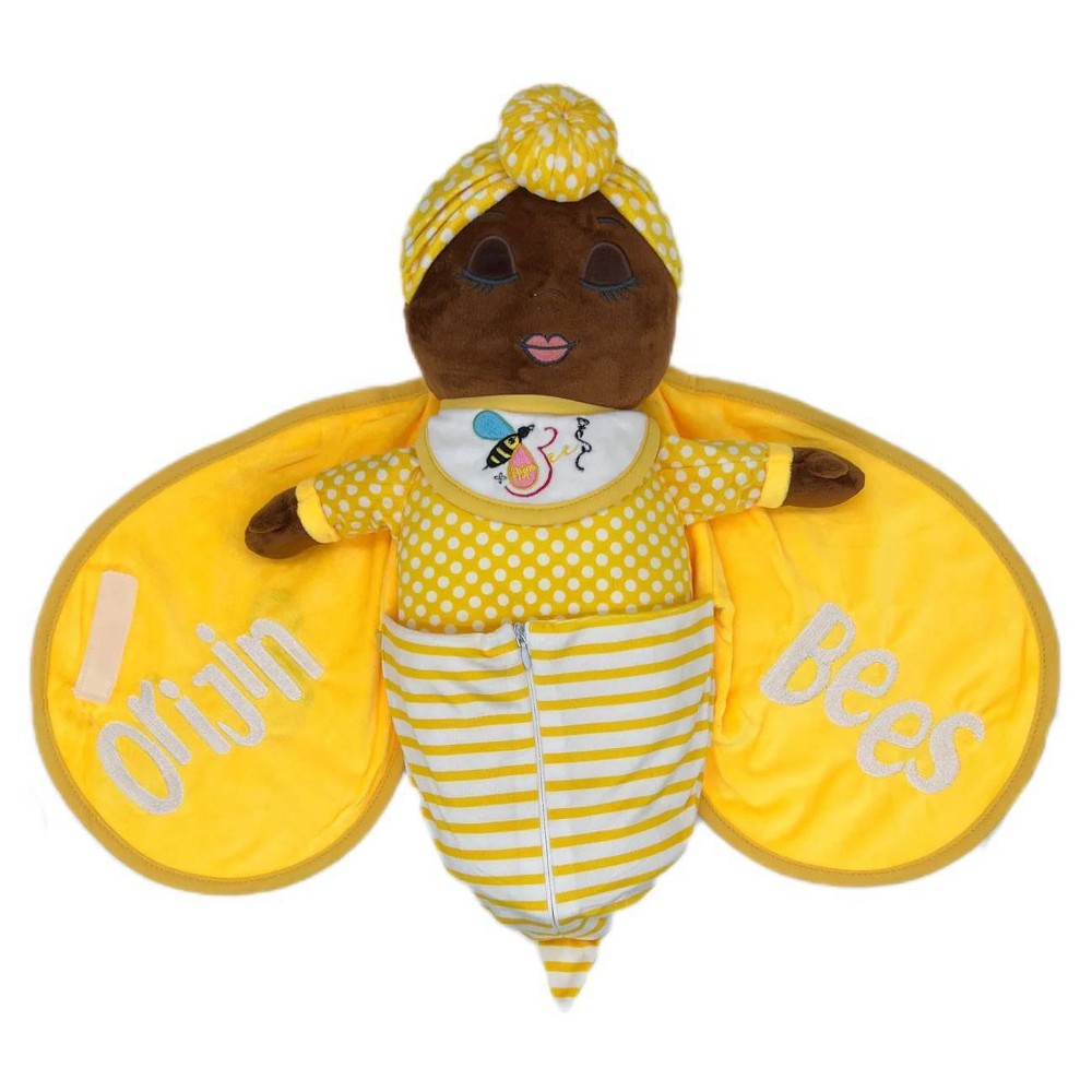 Photos - Doll Orijin Bees Nu'Bees Plush Baby  - Yellow