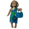 Doll Clothes Superstore Handmade Bursts of Flowers Beach Dress with Bag for 18-Inch Girl Dolls - 3 of 4