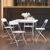 Emma and Oliver 650 lb. Capacity Premium Home and Event Plastic Folding Chair (4 Pack) - 2 of 4