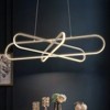 Rennnsan Unavra 39"W Geometric Aluminum Industrial LED Dimmable Chandelier in Silver - 2 of 4