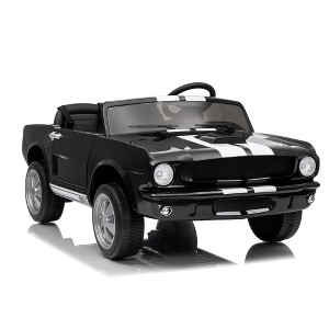 24v 7AH 2-Seater Licensed Shelby GT350 Ride-on Car for Kids with Remote Control, Dual Safety Belts, 2-Speed Settings, LED Lights, and Built-in Music - 1 of 4