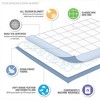 NicBex Twin/King Size Goose Feather and Down Filling All Seasons Blanket,Fuzzy Cozy Blanket Microfiber for Bed Sofa,White - 3 of 4