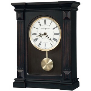 Howard Miller 635187 Mia Mantel Clock 635187 Worn Black (Brown Undertone) - 1 of 3