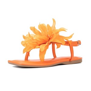 New York & Company Big Flower Women's T-Strap Sandal - 1 of 4