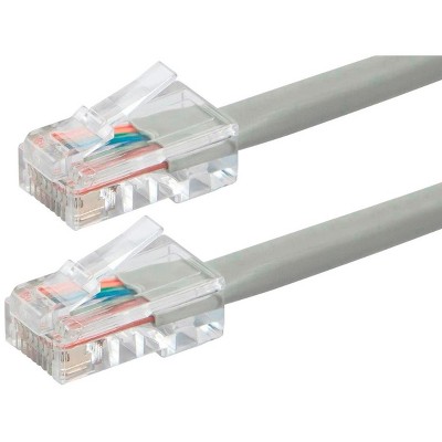 Monoprice Cat6 Ethernet Patch Cable - 3 Feet - Gray, RJ45, Stranded, 550Mhz, UTP, Pure Bare Copper Wire, 24AWG - Zeroboot Series