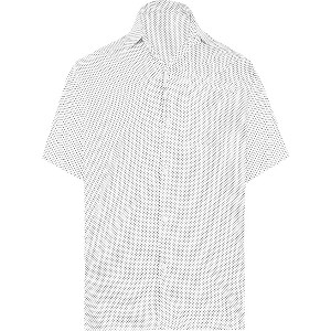 LA LEELA Men's Hawaii Cruise Short Sleeve Button Down Shirt Aloha Beach Party Shirts Holiday Tops Hawaiian Shirt for Men S Swiss Dots, White - 1 of 4