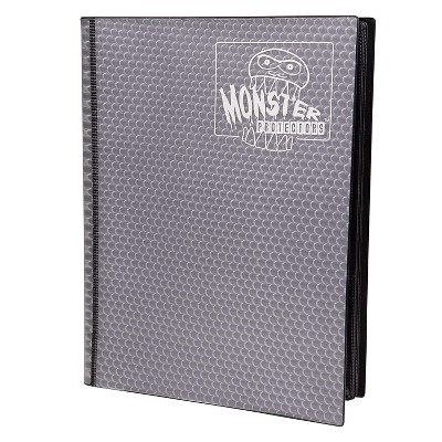 Monster Binder - 9 Pocket Trading Card Album - Holofoil Gray - Holds 360 Yugioh  Magic  and Pokemon Cards