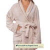 PAVILIA Soft Plush Women Fleece Robe, Cozy Warm Housecoat Bathrobe, Fuzzy Female Long Spa Robes - 2 of 4