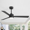Airsurfer 52'' Ceiling Fan with Lights and Remote, 6 Speed, 3 Plywood Blades, 5''/10'' Downrods,3 LED Colors - 2 of 4
