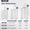 Coolife Luggage,Suitcase PC+ABS Spinner 20in Carry on (navy new, S(20in)_carry on) - 3 of 3