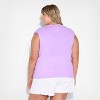 Pride Adult Muscle Cutoff 'Howdy Partner' Tank Top - Violet - 2 of 3