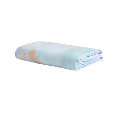 Cassiopeia Aqua Watercolor Tie Dye King/Cal King Duvet Cover Set