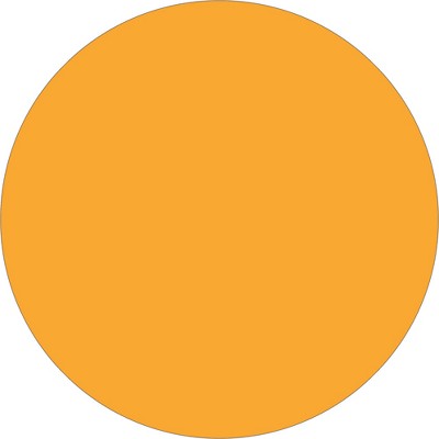 Tape Logic Inventory Circle Labels 4" Fluorescent Orange 500/Roll DL615H