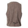 Gioberti Men's 6 Button Slim Fit Formal Herringbone Tweed Vest - 2 of 3