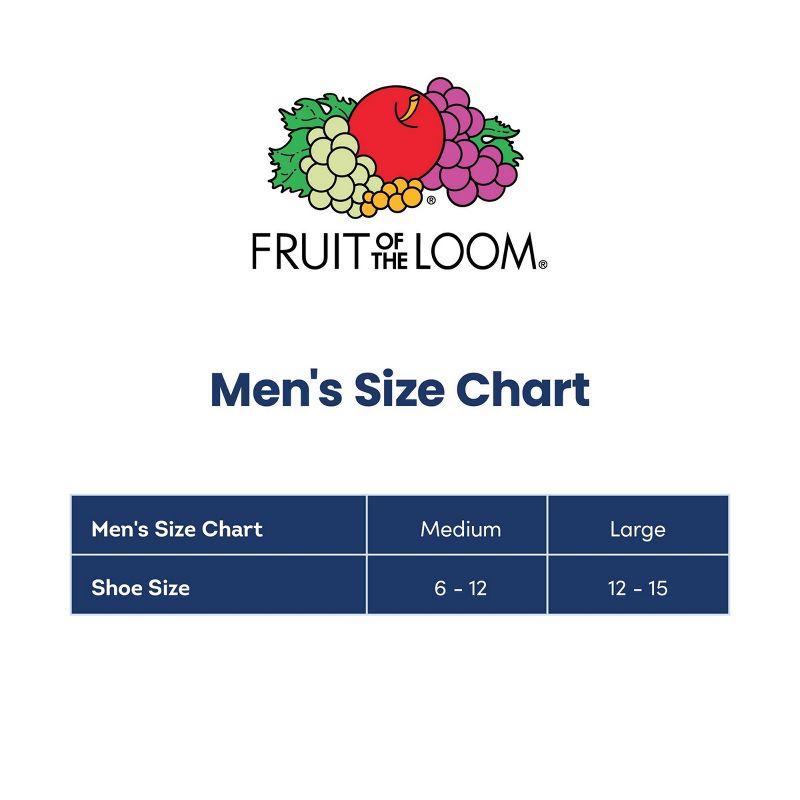 Men's Fruit of the Loom Breathable 6pk Crew Socks - 6-12, 6 of 7