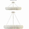 Crystorama Lighting Broche 8 - Light Pendant in  Matte White - 3 of 4