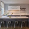 LLHZSY Modern 37 4/5" Linear Pendant Chandelier, Dimmable LED Light Fixture for Kitchen Island / Dining Room-Black/Gold - 2 of 4