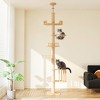 Heynemo Floor to Ceiling Cat Tree Tower with Acrylic Capsule, Adjustable Height, Sisal Scratching Posts, Multi-Level Design, Space-Saving Vertical - 2 of 4