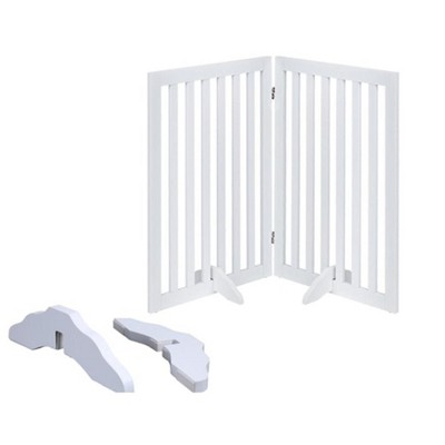 unipaws Classic Indoor Dog Gate Wooden Pet Safety Gate