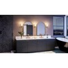 Urban Ambiance Luxury Contemporary Wall Sconce 8.5''H x 4.75''W,  Satin Gold Finish,  Louisville Collection, UHP4324 - 2 of 4