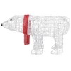 vidaXL Acrylic Bear Christmas Decoration - 45 LED Cold White Outdoor/Indoor Light Ornament with 16.4 ft Cable, USB Powered - 4 of 4