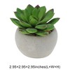 Unique Bargains Artificial Plants Plastic Green 2.95"x2.95"x2.76" 1Pc - 3 of 4