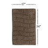 Knightsbridge Stylish And Comfortable All Season Traditional New Tile Design Cotton Bath Rug 17" X 24" Stone - 3 of 4