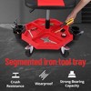 400 LBS Mobile Rolling Gear Seat Height Adjustable 7.07"-9.43" With Equipment Tray - 3 of 4