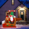 Costway 6Ft Long Inflatable Santa Claus Flying Airplane Blow Up Christmas Decoration - image 4 of 4