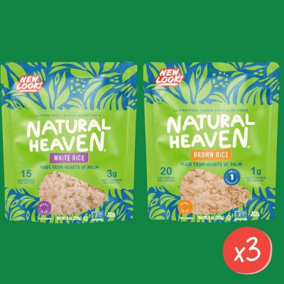 Natural Heaven Hearts of Palm Rice Variety Pack
