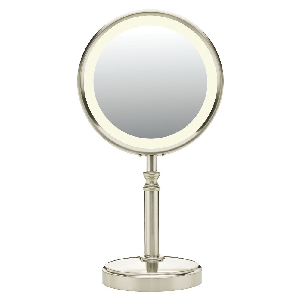 UPC 074108216977 product image for Conair Fluorescent Satin-Nickel Finish Mirror - 1X & 10X Magnification | upcitemdb.com