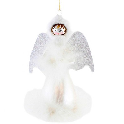 Italian Ornaments 6.5 Inch Aspen Beauty With White Wings Angel Christmas Ornament Tree Ornaments