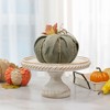 Northlight Burlap Autumn Harvest Pumpkin - 6.75" - Green - 2 of 4