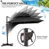 Pellebant 10FT Square Adjustable Offset Cantilever Hanging Patio Umbrella - 4 of 4