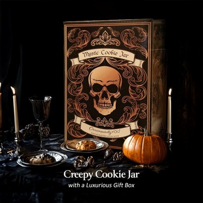 OrnamentallyYou Gothic Urn 8" Cookie Jar, Ceramic Halloween Kitchen Decoration — фото 2