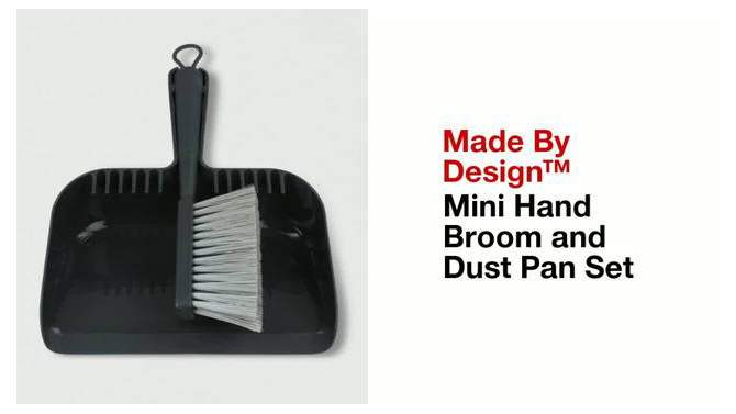 Mini Hand Broom and Dust Pan Set - Made By Design&#8482;, 2 of 10, play video