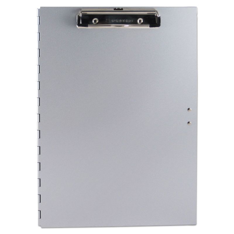Saunders Tuffwriter Recycled Aluminum Storage Clipboard 1/2" Clip 8 1/2 x 12 Gray 45300, 3 of 4