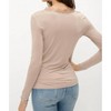 Women's Lace V Neck Modal Top - mystree - 2 of 3