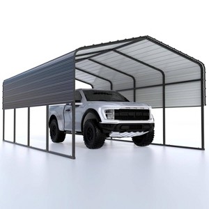 GustoWave 13'X20' Heavy Duty Metal Carport, Garage Shelter with Galvanized Roof for Cars, Trucks - 1 of 4