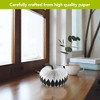 Briarwood Lane Black White Pumpkin Honeycomb - Medium Magnetic Paper Decor - 4.8 x 6.3 - 3 of 4