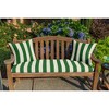 Casual Cushion Stripe Sunbrella Fabric 1-Piece Indoor/Outdoor Square Throw Pillow - 2 of 4