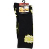 Pokemon Crew Socks Men's Pikachu Electric Shock 1 Pair Socks for Shoe Size 8-12 Black - 4 of 4
