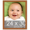 PosterPalooza | Modernist Brown Picture Frame - UV Acrylic, Foam Board Backing, Hanging Hardware - 2 of 4