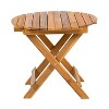 Sapphtopaz Modern Outdoor End Table Outdoor Side Table, Patio Table Small Table Outdoor Table for Backyard, Balcony, Porch - 2 of 4
