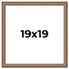 PosterPalooza | Square Slim Profile Gold Picture Frame - UV Acrylic, Foam Board Backing, Hanging Hardware - 2 of 4