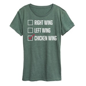 Women's - Instant message - Chicken Wing Ballot Short Sleeve Graphic T-Shirt - 1 of 4