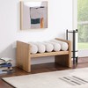 Meridian Furniture,Waverly Boucle Fabric Bench - 2 of 4